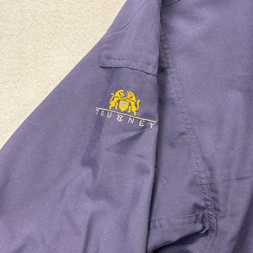 Vintage Tourney Gore Tex Windbreaker Jacket Mens XL Blue Full Zip/snap Gorpcore